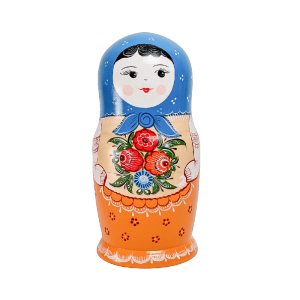 Матрешка 5 кукольная "Танечка" С11-1533 Синий Платочек
