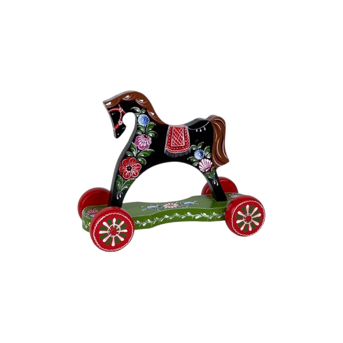 Конь-каталка черный