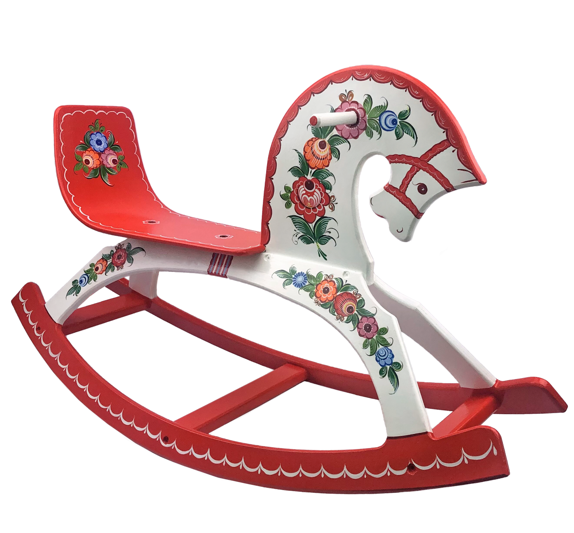 Конь-качалка "Конь-огонь" 780х285х460 С11-1768 БЕЛЫЙ